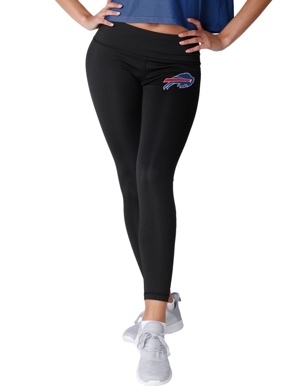 NFL Women's Black Leggings with Buffalo Bills Logo